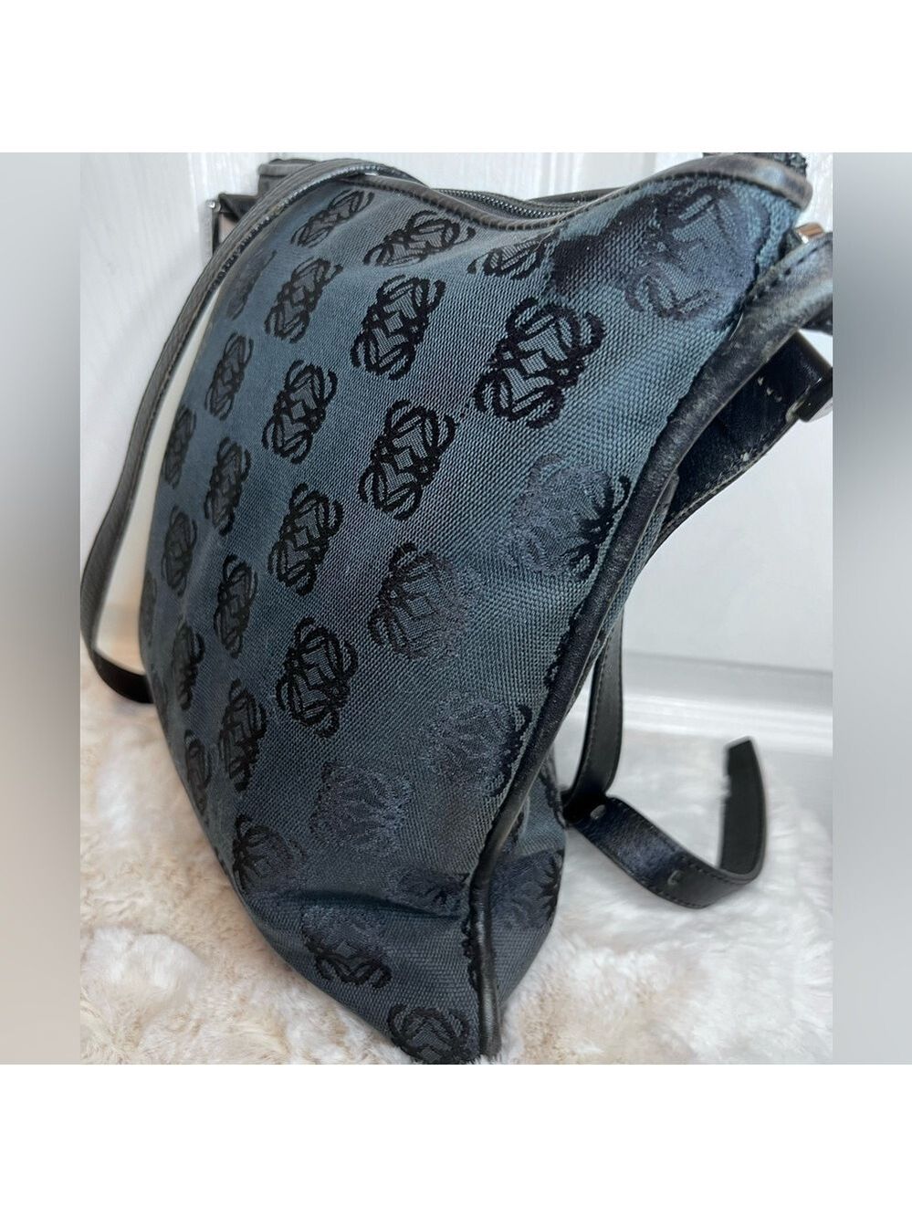 LOEWE ANAGRAM CROSSBODY BLACK/GREY BAG - Picture 5 of 15